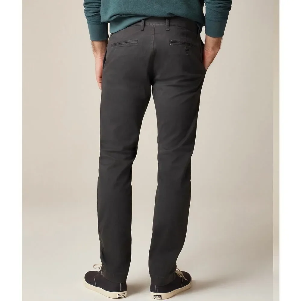 J. Crew 484 Slim-fit stretch chino pant in Onyx Grey size 34/32